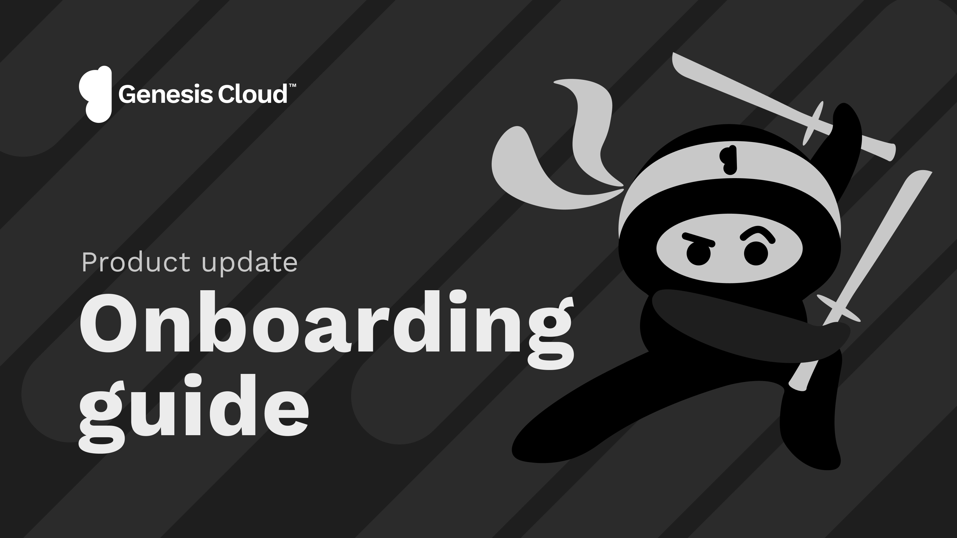 Setup your Genesis Cloud account in no time with our onboarding guide